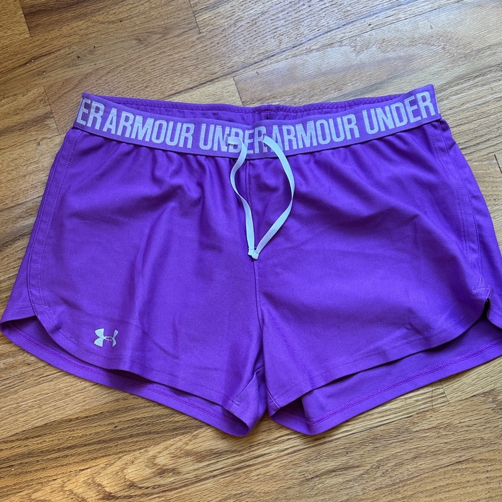 Under Armour Women's Vibrant Purple Athletic Shorts